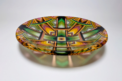 Covid bowl (ltd edition series produced during the Pandemic)  23cm x 4cm 