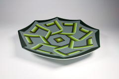 Geometric octagonal bowl 33cm x 5cm