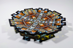 Sculptural charger 54cm x54cm x4cm