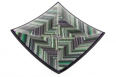 Dark purple and Green 25cm platter