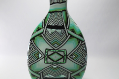 Blown glass banjo vase 44cm x 24cm x 10cm
