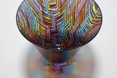 Geometric rainbow vase 23cm x 20cm